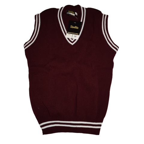 Maroon & White Pullover