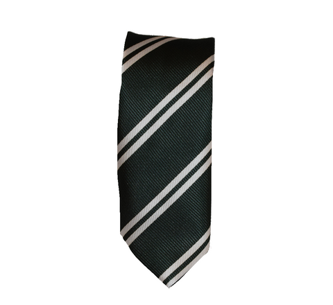 Green & White Tie