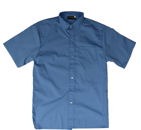 Short Sleeve Blue Shirt