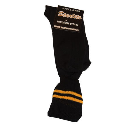 Black & Gold School Socks