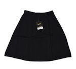 Plain 6 Panel Black Skirt