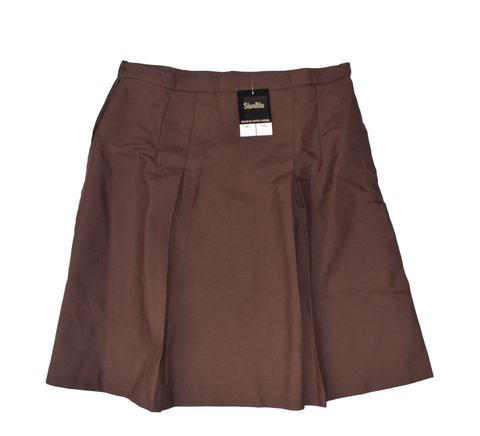 Pleated Brown Skirt