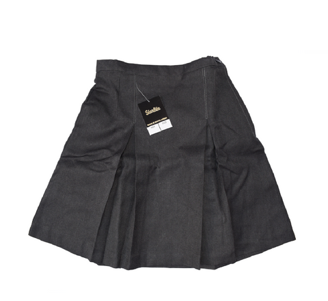 Pleated Serge Grey Skirt