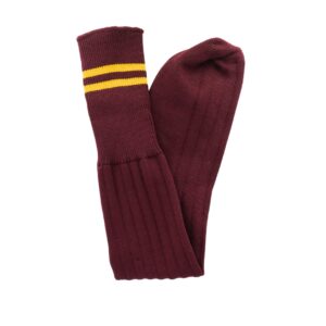 School Socks - Maroon & Gold