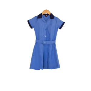 Girls’ School Tunic – Sky Blue & Navy