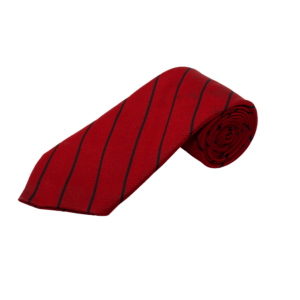 Striped School Tie – Red & Black