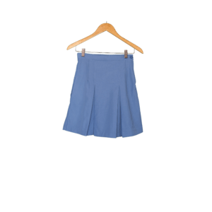 Pleated School Skirt – Sky Blue