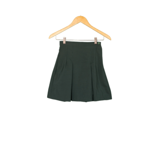 Pleated School Skirt – Bottle Green