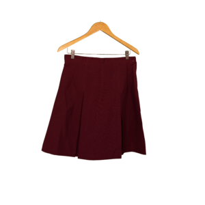 Pleated School Skirt – Maroon