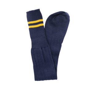 School Socks - Navy & Gold