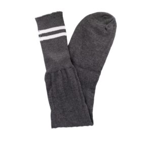 School Socks - Grey & White