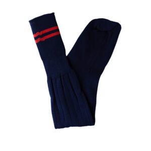 School Socks - Navy & Red