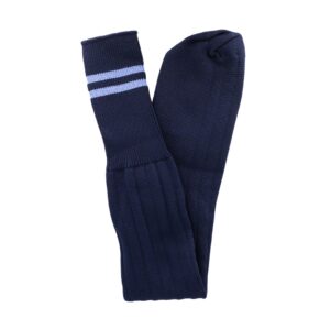 School Socks - Navy & Sky