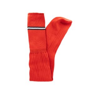 School Socks - Red with Black & White